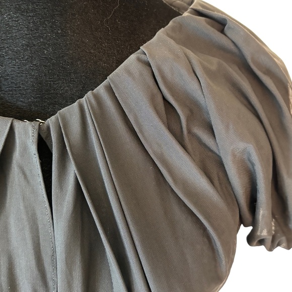 Hilton Hollis Black Pleated Shrug Top - Picture 2 of 5